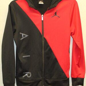 Nike Jordan Boys' XL 13-15 Jacket Therma-Fit Jordan Black Red Full Zip Hoodie
